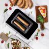 imageInspirex Touch Screen Toaster  4 Slice Long ExtraWide Slots  5 Bread Type and 6 Browning Levels  Defrost Reheat Favorite Single Slot Settings  Stainless SteelStainless Steel