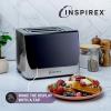 imageInspirex Touch Screen Toaster  4 Slice Long ExtraWide Slots  5 Bread Type and 6 Browning Levels  Defrost Reheat Favorite Single Slot Settings  Stainless SteelStainless Steel