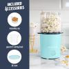 imageNostalgia 8Cup Hot Air Popcorn Maker ampamp Bowl  2In1 Bowl ampamp Lid 2 oz Measuring Cup  OilFree Pop Corn for Movie Night Snacks Birthday Parties and More  PinkAqua