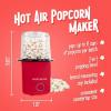 imageNostalgia 8Cup Hot Air Popcorn Maker ampamp Bowl  2In1 Bowl ampamp Lid 2 oz Measuring Cup  OilFree Pop Corn for Movie Night Snacks Birthday Parties and More  PinkRed