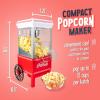 imageNostalgia 8Cup Hot Air Popcorn Maker ampamp Bowl  2In1 Bowl ampamp Lid 2 oz Measuring Cup  OilFree Pop Corn for Movie Night Snacks Birthday Parties and More  PinkCoke