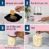 imageNostalgia 8Cup Hot Air Popcorn Maker ampamp Bowl  2In1 Bowl ampamp Lid 2 oz Measuring Cup  OilFree Pop Corn for Movie Night Snacks Birthday Parties and More  PinkPink