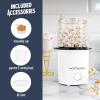 imageNostalgia 8Cup Hot Air Popcorn Maker ampamp Bowl  2In1 Bowl ampamp Lid 2 oz Measuring Cup  OilFree Pop Corn for Movie Night Snacks Birthday Parties and More  PinkWhite