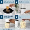 imageNostalgia 8Cup Hot Air Popcorn Maker ampamp Bowl  2In1 Bowl ampamp Lid 2 oz Measuring Cup  OilFree Pop Corn for Movie Night Snacks Birthday Parties and More  PinkWhite
