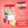 imageNostalgia 8Cup Hot Air Popcorn Maker ampamp Bowl  2In1 Bowl ampamp Lid 2 oz Measuring Cup  OilFree Pop Corn for Movie Night Snacks Birthday Parties and More  PinkWhiteRed