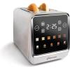 imageInspirex Touch Screen Toaster  4 Slice Long ExtraWide Slots  5 Bread Type and 6 Browning Levels  Defrost Reheat Favorite Single Slot Settings  Stainless SteelStainless Steel