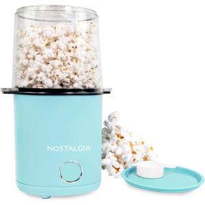 imageNostalgia 8Cup Hot Air Popcorn Maker ampamp Bowl  2In1 Bowl ampamp Lid 2 oz Measuring Cup  OilFree Pop Corn for Movie Night Snacks Birthday Parties and More  PinkAqua