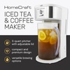 image:imageHomecraft Iced Tea Maker amp Cold Brew Coffee Machine  2 Quart Double Insulated Pitcher Steeping Basket  Makes Fuit Infused Teas amp Iced Lattes  Black3 QT  White
