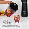 image:imageHomecraft Iced Tea Maker amp Cold Brew Coffee Machine  2 Quart Double Insulated Pitcher Steeping Basket  Makes Fuit Infused Teas amp Iced Lattes  Black2 QT  Luxe