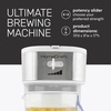 image:imageHomecraft Iced Tea Maker amp Cold Brew Coffee Machine  2 Quart Double Insulated Pitcher Steeping Basket  Makes Fuit Infused Teas amp Iced Lattes  Black3 QT  White