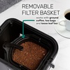 image:imageHomecraft Iced Tea Maker amp Cold Brew Coffee Machine  2 Quart Double Insulated Pitcher Steeping Basket  Makes Fuit Infused Teas amp Iced Lattes  Black3 QT  Black
