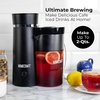 image:imageHomecraft Iced Tea Maker amp Cold Brew Coffee Machine  2 Quart Double Insulated Pitcher Steeping Basket  Makes Fuit Infused Teas amp Iced Lattes  Black2 QT  Black