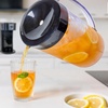 image:imageHomecraft Iced Tea Maker amp Cold Brew Coffee Machine  2 Quart Double Insulated Pitcher Steeping Basket  Makes Fuit Infused Teas amp Iced Lattes  Black3 QT  Black
