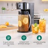 image:imageHomecraft Iced Tea Maker amp Cold Brew Coffee Machine  2 Quart Double Insulated Pitcher Steeping Basket  Makes Fuit Infused Teas amp Iced Lattes  Black3 QT  Black