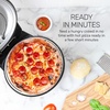image:imageHomecraft Stone Baked Pizza Oven  12in Woodfired Style Indoor Electric Countertop Pizza Maker  Ceramic Stone amp Stainless Steel Peel  Variable Temp Control to 750F  Homemade Pizza in MinutesBlackPizza Oven  12in Woodfired Style Indoor Electric Countertop Pizza Maker  Ceramic Stone  Stainless Steel Peel  Variable Temp Control to 750F  Homemade Pizza in MinutesBlack