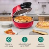 image:imageHomecraft Stone Baked Pizza Oven  12in Woodfired Style Indoor Electric Countertop Pizza Maker  Ceramic Stone amp Stainless Steel Peel  Variable Temp Control to 750F  Homemade Pizza in MinutesBlackPizza Oven  12in Woodfired Style Indoor Electric Countertop Pizza Maker  Ceramic Stone  Stainless Steel Peel  Variable Temp Control to 750F  Homemade Pizza in MinutesRed