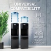image:imageIgloo BottomLoading Water Dispenser  Water Cooler Dispenser with Hot Cold amp Temperature Settings Electric Water Dispenser Fits 3 amp 5Gallon Jugs with Child Safety Lock Office Use Black StainlessOriginal Black