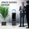 image:imageIgloo BottomLoading Water Dispenser  Water Cooler Dispenser with Hot Cold amp Temperature Settings Electric Water Dispenser Fits 3 amp 5Gallon Jugs with Child Safety Lock Office Use Black StainlessOriginal Black