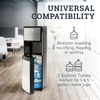image:imageIgloo BottomLoading Water Dispenser  Water Cooler Dispenser with Hot Cold amp Temperature Settings Electric Water Dispenser Fits 3 amp 5Gallon Jugs with Child Safety Lock Office Use Black StainlessBlack Stainless
