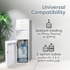image:imageIgloo BottomLoading Water Dispenser  Water Cooler Dispenser with Hot Cold amp Temperature Settings Electric Water Dispenser Fits 3 amp 5Gallon Jugs with Child Safety Lock Office Use Black StainlessWhite