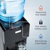 image:imageIgloo BottomLoading Water Dispenser  Water Cooler Dispenser with Hot Cold amp Temperature Settings Electric Water Dispenser Fits 3 amp 5Gallon Jugs with Child Safety Lock Office Use Black StainlessOriginal Black