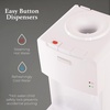 image:imageIgloo BottomLoading Water Dispenser  Water Cooler Dispenser with Hot Cold amp Temperature Settings Electric Water Dispenser Fits 3 amp 5Gallon Jugs with Child Safety Lock Office Use Black StainlessWhite
