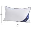 imageDOWNCOOL 100 Cotton Stuffer Throw Pillow Insert Set of 2 Rectangle Down and Feather Filled Decorative Bed Sofa Insert 12x20 Inch White1 Pack Down Alternative