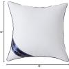 imageDOWNCOOL 100 Cotton Stuffer Throw Pillow Insert Set of 2 Rectangle Down and Feather Filled Decorative Bed Sofa Insert 12x20 Inch White1 Pack Down Alternative