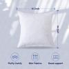 imageDOWNCOOL 100 Cotton Stuffer Throw Pillow Insert Set of 2 Rectangle Down and Feather Filled Decorative Bed Sofa Insert 12x20 Inch White1 Pack Feather