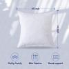 imageDOWNCOOL 100 Cotton Stuffer Throw Pillow Insert Set of 2 Rectangle Down and Feather Filled Decorative Bed Sofa Insert 12x20 Inch White1 Pack Feather