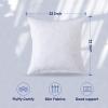 imageDOWNCOOL 100 Cotton Stuffer Throw Pillow Insert Set of 2 Rectangle Down and Feather Filled Decorative Bed Sofa Insert 12x20 Inch White1 Pack Feather