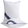 imageDOWNCOOL 100 Cotton Stuffer Throw Pillow Insert Set of 2 Rectangle Down and Feather Filled Decorative Bed Sofa Insert 12x20 Inch White2 Pack Down Alternative