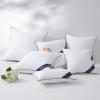 imageDOWNCOOL 100 Cotton Stuffer Throw Pillow Insert Set of 2 Rectangle Down and Feather Filled Decorative Bed Sofa Insert 12x20 Inch White2 Pack Down Alternative