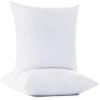 imageDOWNCOOL 100 Cotton Stuffer Throw Pillow Insert Set of 2 Rectangle Down and Feather Filled Decorative Bed Sofa Insert 12x20 Inch White2 Pack Feather