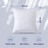 imageDOWNCOOL 100 Cotton Stuffer Throw Pillow Insert Set of 2 Rectangle Down and Feather Filled Decorative Bed Sofa Insert 12x20 Inch White2 Pack Feather