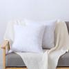 imageDOWNCOOL 100 Cotton Stuffer Throw Pillow Insert Set of 2 Rectangle Down and Feather Filled Decorative Bed Sofa Insert 12x20 Inch White2 Pack Feather