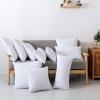 imageDOWNCOOL 100 Cotton Stuffer Throw Pillow Insert Set of 2 Rectangle Down and Feather Filled Decorative Bed Sofa Insert 12x20 Inch White2 Pack Feather