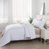 imageDOWNCOOL All Seasons Sage Green Bedding Comforters ampamp Sets with 2 Pillow Cases 3 Pieces Down Alternative Comforter Set Bedding Comforter Sets Queen Lightweight and Noiseless Queen88x90 inchesWhite