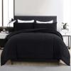 imageDOWNCOOL All Seasons Sage Green Bedding Comforters ampamp Sets with 2 Pillow Cases 3 Pieces Down Alternative Comforter Set Bedding Comforter Sets Queen Lightweight and Noiseless Queen88x90 inchesBlack