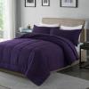 imageDOWNCOOL All Seasons Sage Green Bedding Comforters ampamp Sets with 2 Pillow Cases 3 Pieces Down Alternative Comforter Set Bedding Comforter Sets Queen Lightweight and Noiseless Queen88x90 inchesPurple