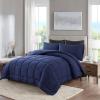 imageDOWNCOOL All Seasons Sage Green Bedding Comforters ampamp Sets with 2 Pillow Cases 3 Pieces Down Alternative Comforter Set Bedding Comforter Sets Queen Lightweight and Noiseless Queen88x90 inchesNavy