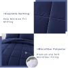 imageDOWNCOOL All Seasons Sage Green Bedding Comforters ampamp Sets with 2 Pillow Cases 3 Pieces Down Alternative Comforter Set Bedding Comforter Sets Queen Lightweight and Noiseless Queen88x90 inchesBlue