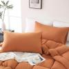 imageDOWNCOOL All Seasons Sage Green Bedding Comforters ampamp Sets with 2 Pillow Cases 3 Pieces Down Alternative Comforter Set Bedding Comforter Sets Queen Lightweight and Noiseless Queen88x90 inchesOrange