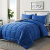 imageDOWNCOOL All Seasons Sage Green Bedding Comforters ampamp Sets with 2 Pillow Cases 3 Pieces Down Alternative Comforter Set Bedding Comforter Sets Queen Lightweight and Noiseless Queen88x90 inchesBlueGrey