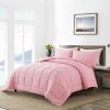 imageDOWNCOOL All Seasons Sage Green Bedding Comforters ampamp Sets with 2 Pillow Cases 3 Pieces Down Alternative Comforter Set Bedding Comforter Sets Queen Lightweight and Noiseless Queen88x90 inchesPink