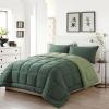 imageDOWNCOOL All Seasons Sage Green Bedding Comforters ampamp Sets with 2 Pillow Cases 3 Pieces Down Alternative Comforter Set Bedding Comforter Sets Queen Lightweight and Noiseless Queen88x90 inchesDouble Green
