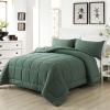imageDOWNCOOL All Seasons Sage Green Bedding Comforters ampamp Sets with 2 Pillow Cases 3 Pieces Down Alternative Comforter Set Bedding Comforter Sets Queen Lightweight and Noiseless Queen88x90 inchesSage Green