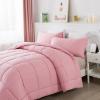 imageDOWNCOOL All Seasons Sage Green Bedding Comforters ampamp Sets with 2 Pillow Cases 3 Pieces Down Alternative Comforter Set Bedding Comforter Sets Queen Lightweight and Noiseless Queen88x90 inchesPink