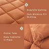 imageDOWNCOOL All Seasons Sage Green Bedding Comforters ampamp Sets with 2 Pillow Cases 3 Pieces Down Alternative Comforter Set Bedding Comforter Sets Queen Lightweight and Noiseless Queen88x90 inchesOrange