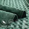 imageDOWNCOOL Black Twin Quilt Set 2Pcs Ultrasonic Process Leaf Texture Pattern Twin Quilt Bedding Set Soft Lightweight Bedspread Coverlet All Season Quilt Twin Size68quotx86quot ampamp 1 Pillow Sham02 Green